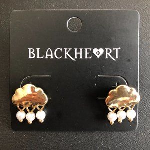 Blackheart Gold Rain Clound Earrings
